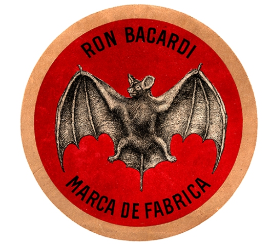 1931: While this Bat Device never appeared on BACARDÍ bottles or labels, it was used as a variation of the 1900 Bat Device. It was used in the 150th anniversary BACARDÍ brand logo.