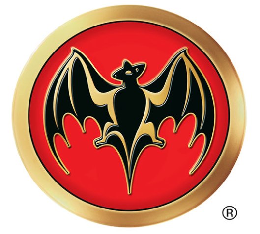 2002: This 3D bat logo appeared on BACARDÍ bottles and labels from 2002 to 2005.
