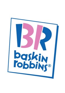 Baskin Robbins: See the " 31" embedded in the " BR"? Thirty one-derful flavors!
